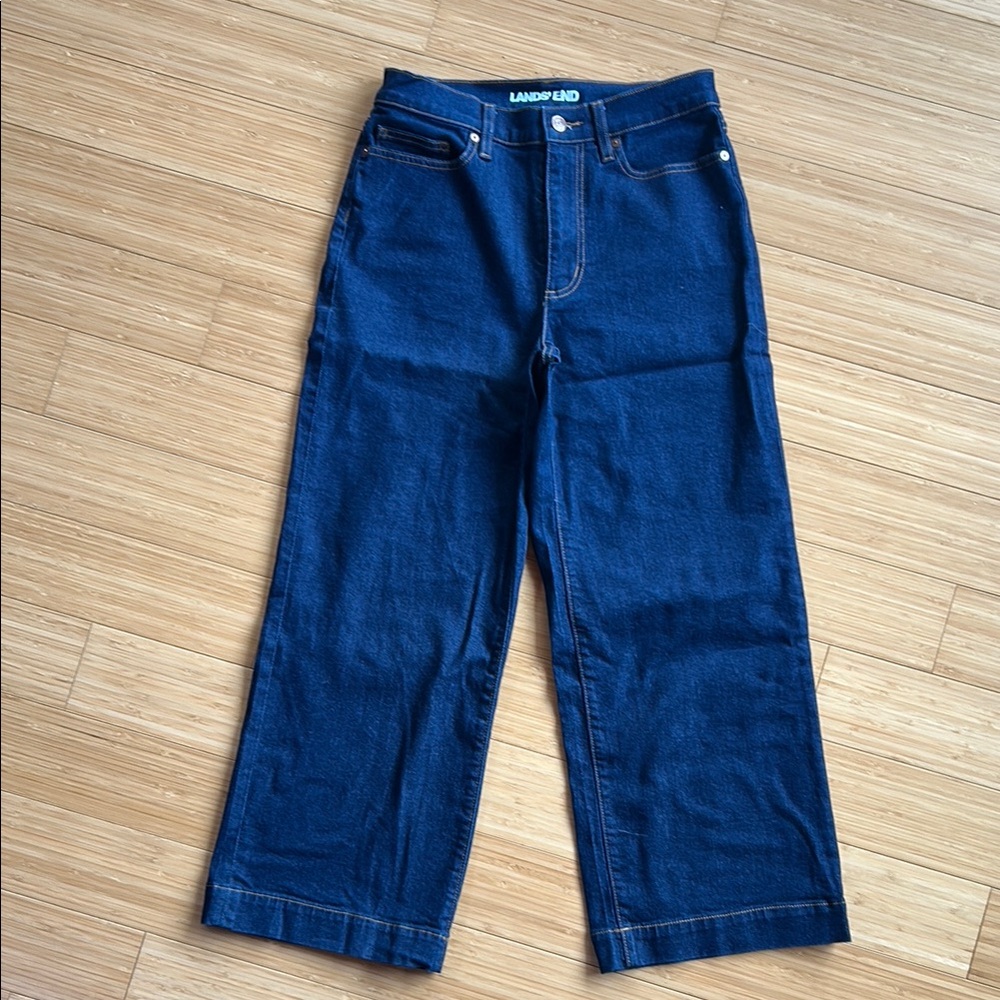 Lands' End Women’s Wide Leg Jeans